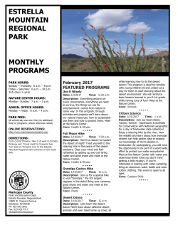 February - Maricopa County Parks