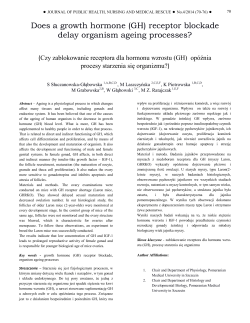 Does a growth hormone (GH) - Journal of Public Health, Nursing