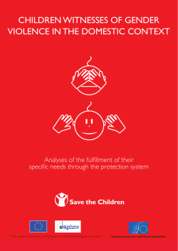 children witnesses of gender violence in the domestic context