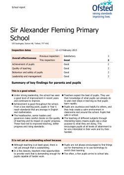 Sir Alexander Fleming Primary School