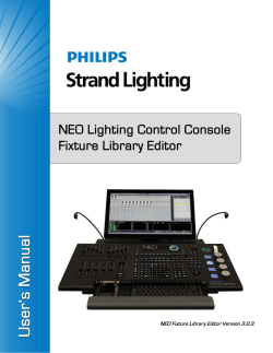 NEO Lighting Control Console (ARCHIVE) - Fixture