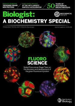 a biochemistry special - Royal Society of Biology