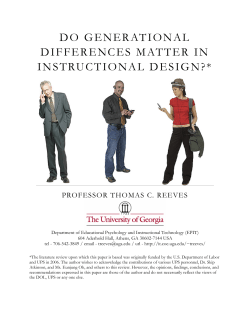 do generational differences matter in instructional design?