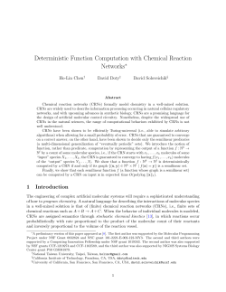 Deterministic Function Computation with Chemical Reaction Networks