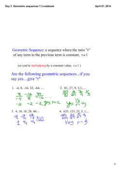 Day 3 Geometric sequences 7.3.notebook