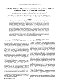 Local Ca-Mg distribution of Mg-rich pyrope