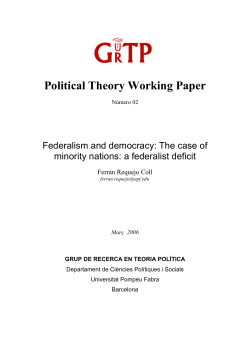 Political Theory Working Paper - e