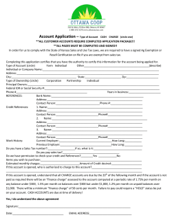 Account Application