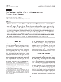 The Significance of the J-Curve in Hypertension and Coronary