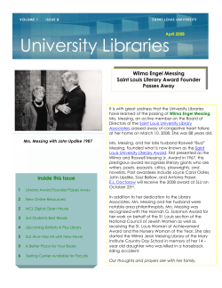 April 2008 - Saint Louis University Libraries