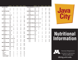 Nutritional Information