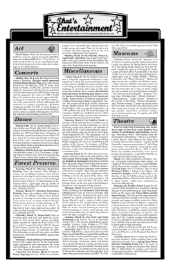 Entertainment 3/9 - Examiner Publications