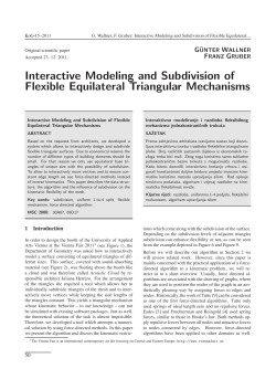 Interactive Modeling and Subdivision of Flexible Equilateral