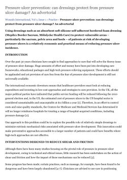 Pressure ulcer prevention - Wounds International Journal