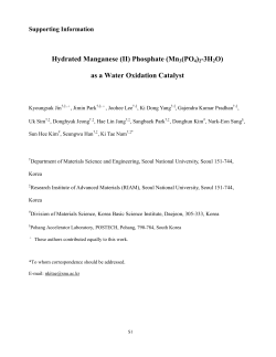 Hydrated Manganese (II) Phosphate (Mn3(PO4)2