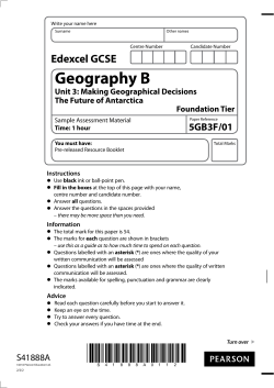 Geography B - Edexcel