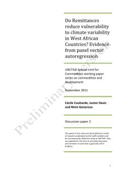 Do Remittances reduce vulnerability to climate variability in