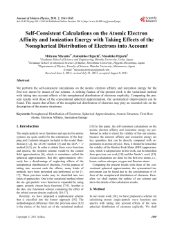 Self-Consistent Calculations on the Atomic Electron Affinity and