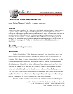 Celtic Gods of the Iberian Peninsula