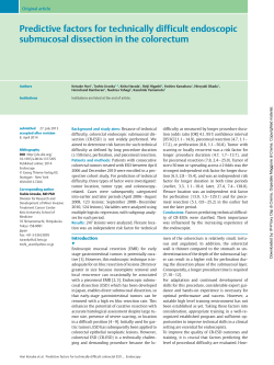 Predictive factors for technically difficult endoscopic