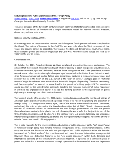 Public Diplomacy and US Foreign Policy