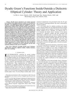 Dyadic green`s functions inside/outside a dielectric elliptical cylinder