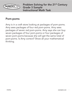 Pom-poms - Exemplars