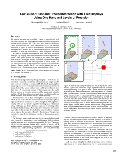 LOP-cursor: Fast and Precise Interaction with Tiled - Inf