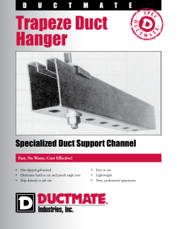 DUCTMA TE Trapeze Duct Hanger