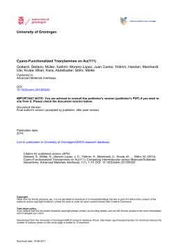 Cyano-Functionalized Triarylamines on Au(111)