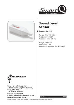 Sound Sensor - SmartSchool Systems