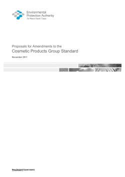 Cosmetic Products Group Standard