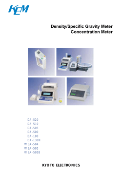 Density/Specific Gravity Meter Concentration Meter
