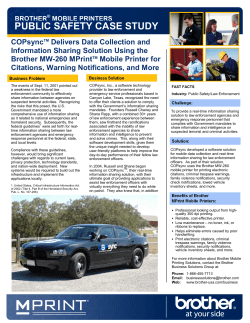 PUBLIC SAFETY CASE STUDY