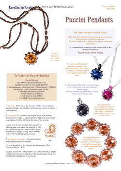 Puccini Pendants - Spellbound Beads