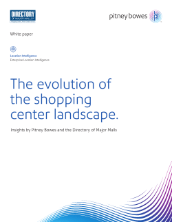 The evolution of the shopping center landscape.
