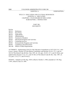 23 ILLINOIS ADMINISTRATIVE CODE CH. I, S. 200 SUBTITLE A