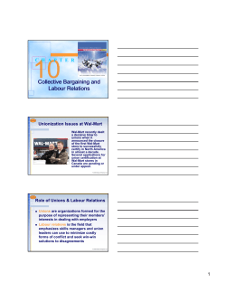 10Collective Bargaining and Labour Relations Collective