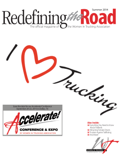 Summer 2014 - Women in Trucking