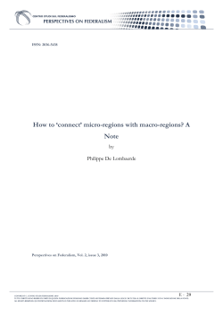 micro-regions with macro-regions?