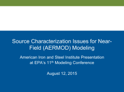 Source Characterization Issues for Near-Field