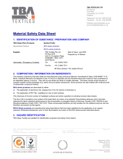 Material Safety Data Sheet