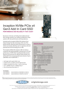NVMe PCIe x4 - Origin Storage