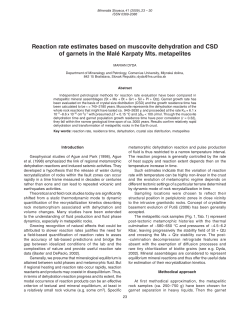 Reaction rate estimates based on muscovite dehydration and CSD