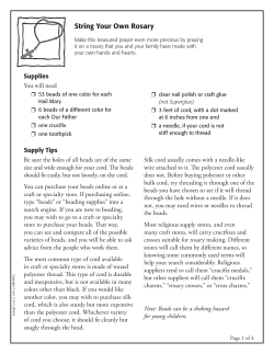 String Your Own Rosary