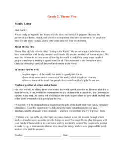Grade 2, Theme Five