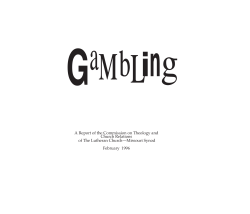 A Report of the Commission on Theology and Church Relations of
