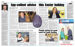 Evening Echo 19th April 2014 - Clinical Nutrition Consultancy