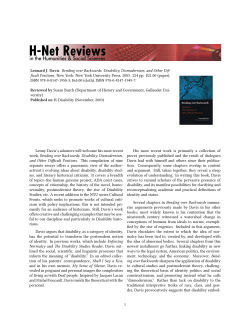 Untitled [Susan Burch on Bending over Backwards - H-Net