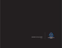 content style guide - Auraria Higher Education Center